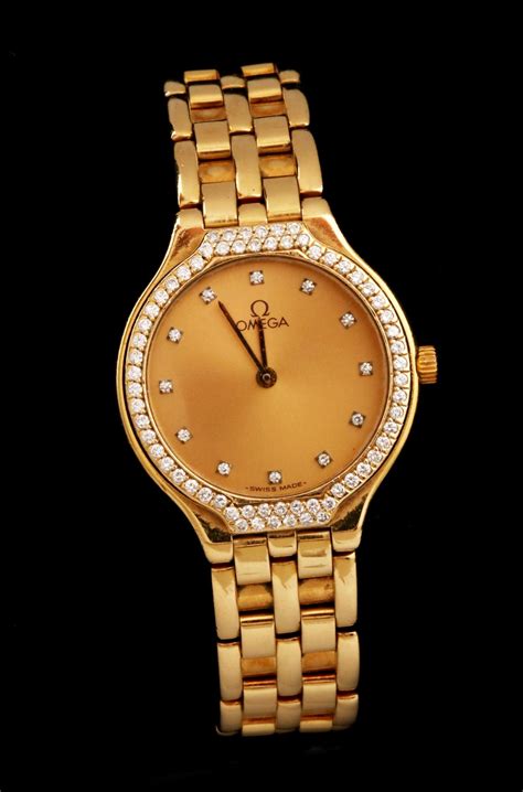 women's gold omega watch